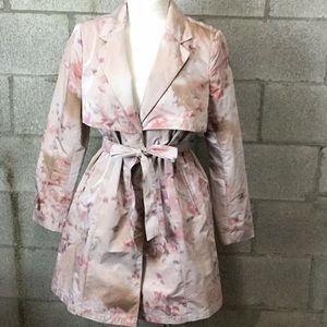 American Glamour Badgley Mischka Trench Coat
